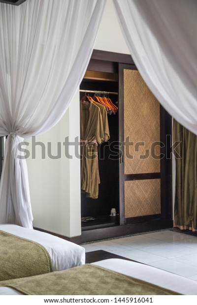 Hotel Room Interior View Open Wardrobe Stock Photo Edit Now