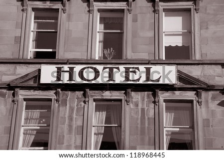 Similar – dilapidated building with lettering