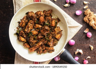 Hotel Style Chicken Pepper Dry Roast Recipe, Indian