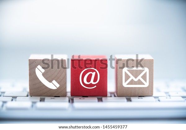 Hotline Support Contact Communication Concept Stock Photo 1455459377