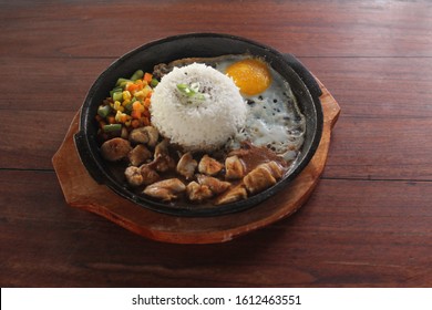 Hotplate Chicken Pepper Rice with Egg