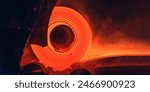 Hot-rolled steel process in steel industry