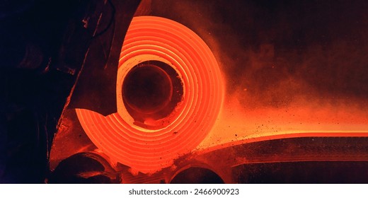 Hot-rolled steel process in steel industry - Powered by Shutterstock