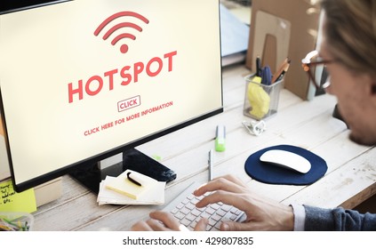 Hotspot Computer Connection System Internet Concept