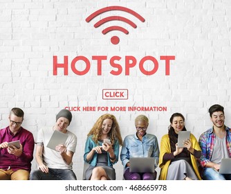 Hotspot Computer Connection System Internet Concept