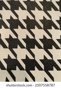 Houndstooth pattern on a bag