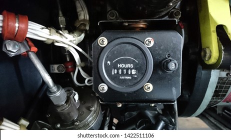 Hour Meter Install On Auxiliary Power Unit Of The Aircraft.