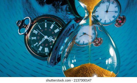 Hourglass And Concept Of Spacetime