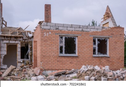 House After The Explosion