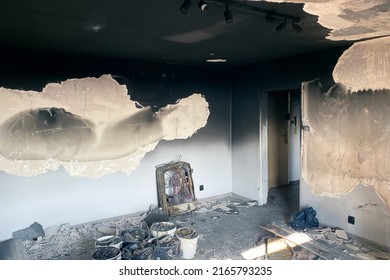 House After The Fire, Burnt Room From The Inside