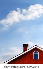 House And Blue Sky With Cloud