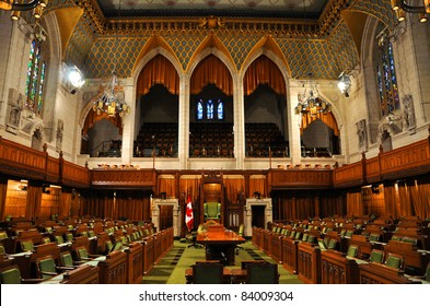 The House of Commons of Parliament Building, Ottawa, Canada