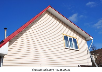 House Construction. Siding House - Vinyl Siding