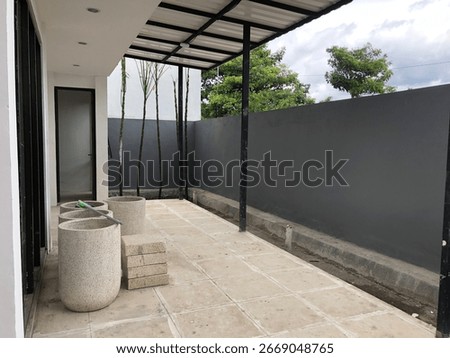 House contruction Process. installation of windows and doors.