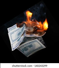 House of Dollar burns brightly. fire