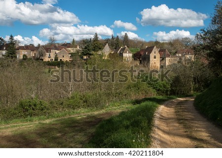 House in Dordogne , French village 