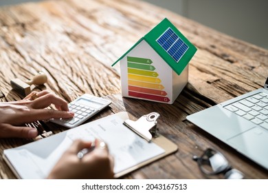 House Energy Audit. Efficient Consumption Invoice And Economy - Shutterstock ID 2043167513