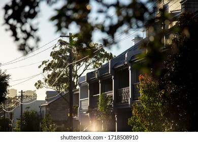 House Facades In Paddington, Sydney