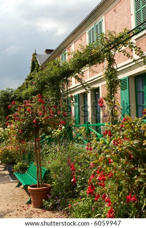 The house of the famous Painter Claude Monet, the impressionist