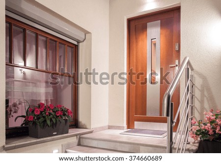 Similar – Image, Stock Photo House front with entrance door