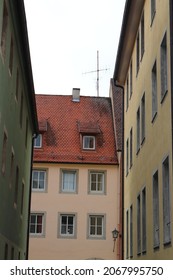 House Gable And Roof In Middle Franconia, Rothenburg