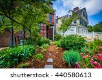 House and gardens in the College Hill neighborhood of Providence, Rhode Island.