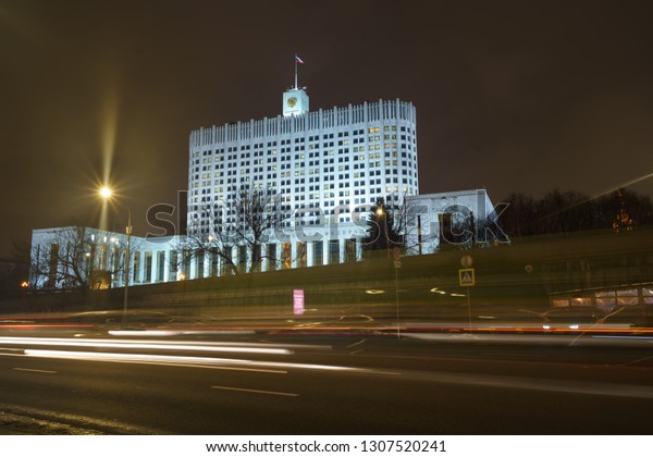 The House of the Government of the Russian\
Federation (the Russian White House). It is a government building\
on the Krasnopresnenskaya\
embankment.