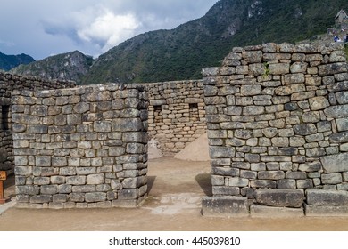 House Of The High Priest At Machu Picchu Ruins, Peru