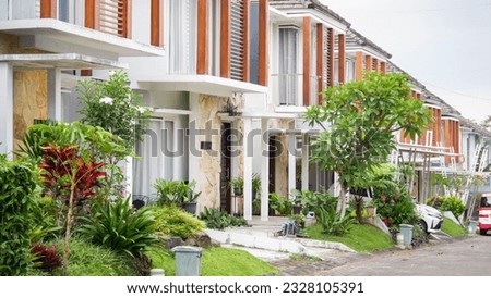 house in indonesian real estate complex