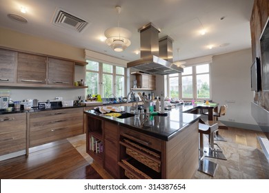 Modern Kitchen Interior House Apartment Stock Photo (Edit Now) 1389250448