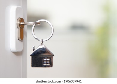 house key in the door