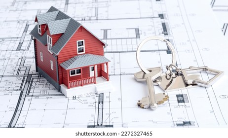 a house with keys in the drawings - Powered by Shutterstock