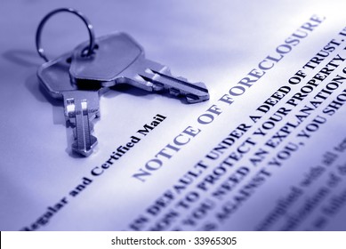 House Keys And Foreclosure Notice