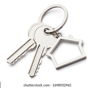 House keys, isolated on white background