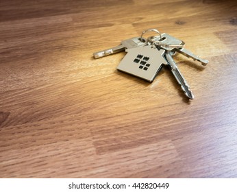 House Keys On Wood Table, Color Filter