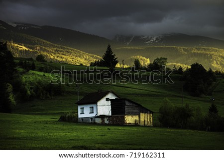 Similar – Foto Bild Die Hütte Wiese