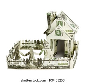 House made of money and the family