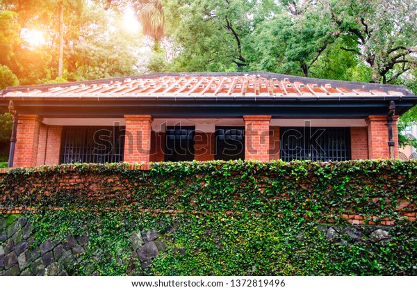 House Made Red Brick On Mound Stock Photo Edit Now 1372819496