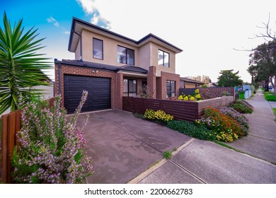 House In Melbourne Victoria Australian Suburbia 