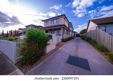 House In Melbourne Victoria Australian Suburbia 