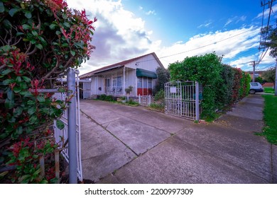 House In Melbourne Victoria Australian Suburbia 