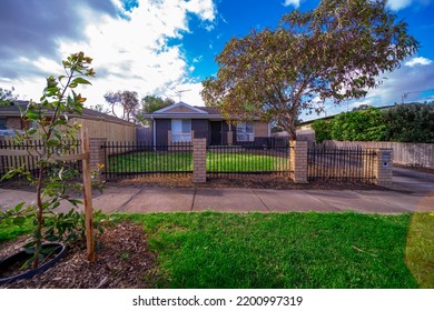 House In Melbourne Victoria Australian Suburbia 