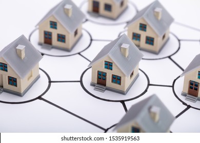 House Modes In Circles Connected Together In Homeowners Association - Shutterstock ID 1535919563
