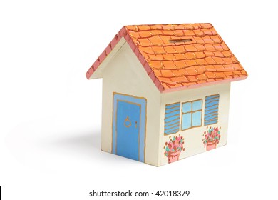 House Money Box On Isolated White Background