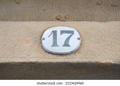 House Number 17 On Old Wall