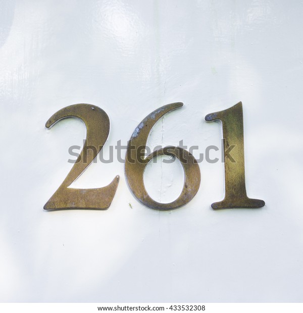 House Number Two Hundred Sixty One Stock Photo Edit Now
