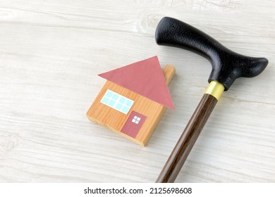 House Object And Stick For Seniors