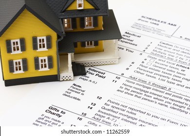 House On A US Tax Form Schedule A