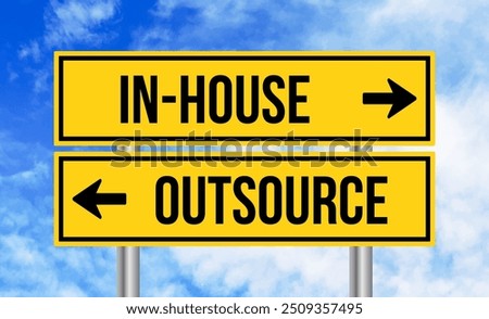Similar – Image, Stock Photo Outsourced Signs Road sign