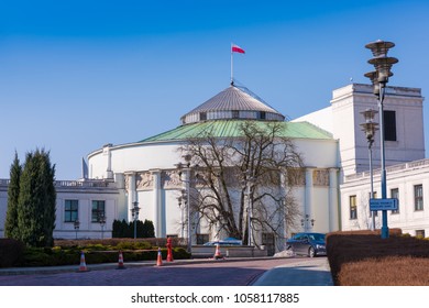 House Of Parliament, Sejm, Wiejska Street, Poland